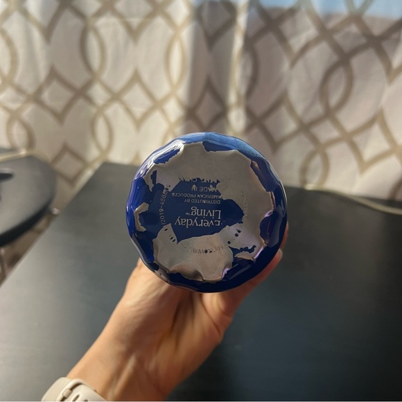 Blue Patterned Water Bottle  By Everyday Living - - Picture 5 of 7